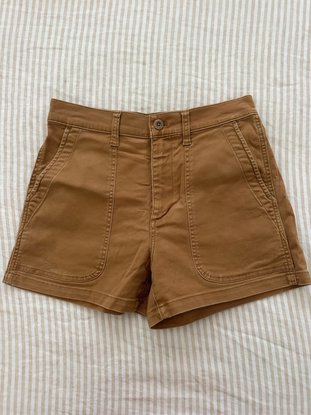 Madewell Caramel Utility High-Rise Short